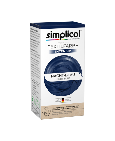 Simplicol Textilfarbe intensiv Nacht-Blau 150ml