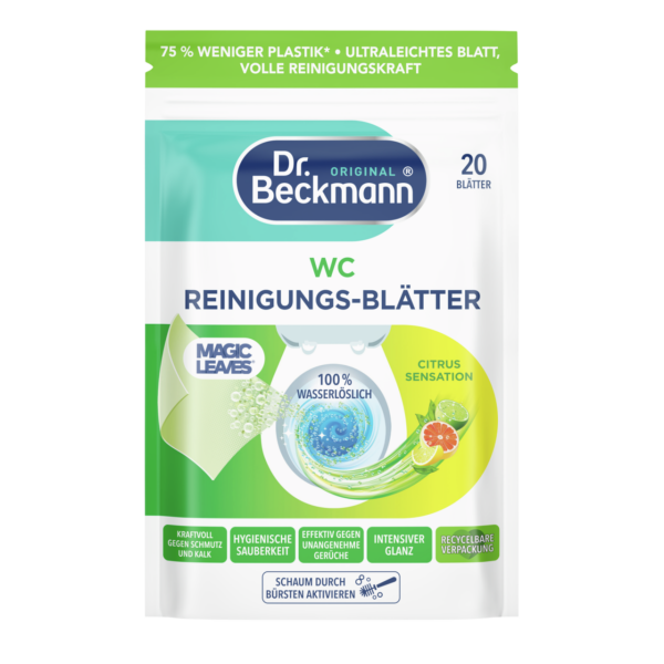 Dr. Beckmann WC Reinigungs-Blätter Citrus Sensation 20 Blätter