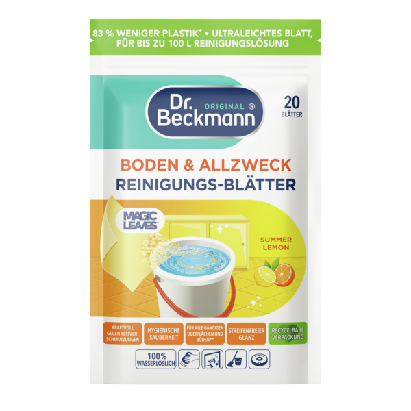 Dr. Beckmann Boden & Allzweck Reinigungs-Blätter Summer Lemon