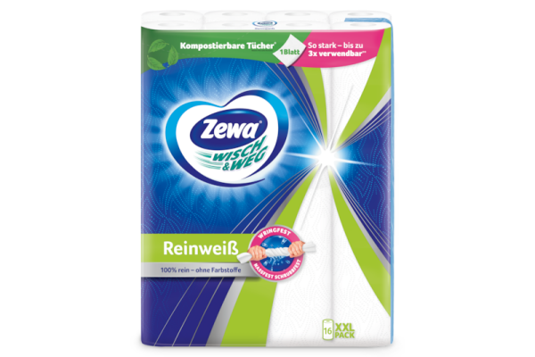 Zewa Wisch&Weg Küchenpapier reinweiss 16x 45 Blatt