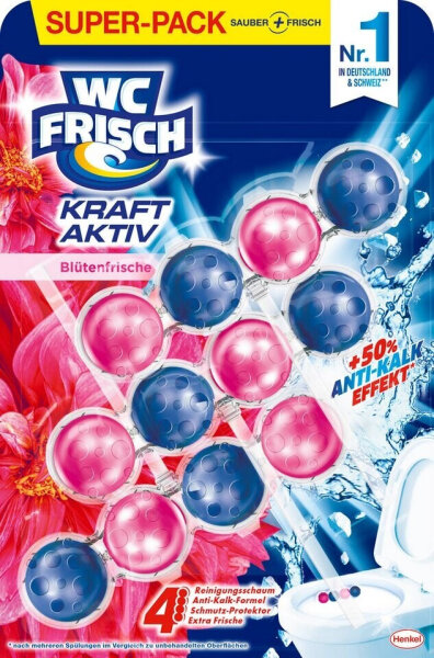 WC Frisch Kraft Aktiv Blütenfrische 3x50g