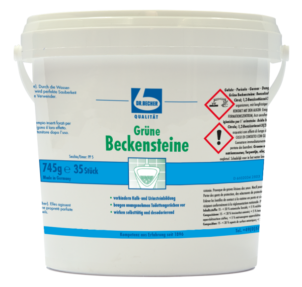 Dr. Becher Beckensteine Grün 35 Stück