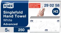 Tork Advanced Papierhandtücher H3 2-lagig weiß 5x250 Blatt