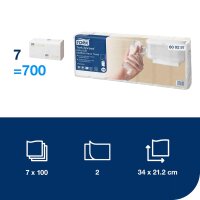 Tork 600297 Xpress Multifold-Handtücher Weiß...