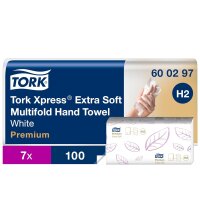 Tork Xpress Multifold-Handtücher Weiß H2,...
