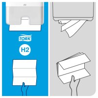 Tork Xpress Multifold-Handtücher Weiß H2, 7×100 Tücher