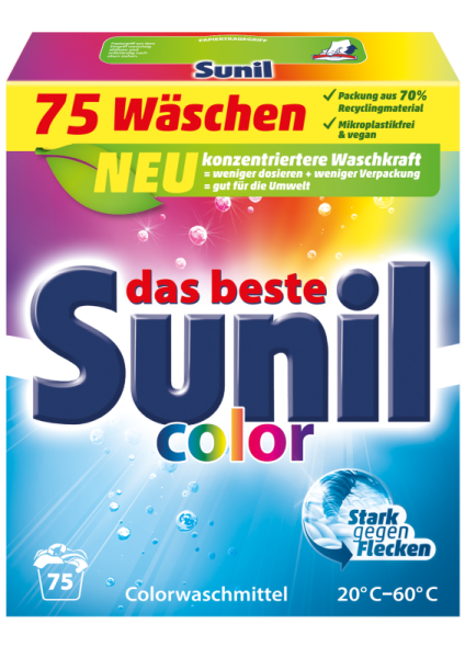 Sunil Colorwaschmittel Pulver 75WL