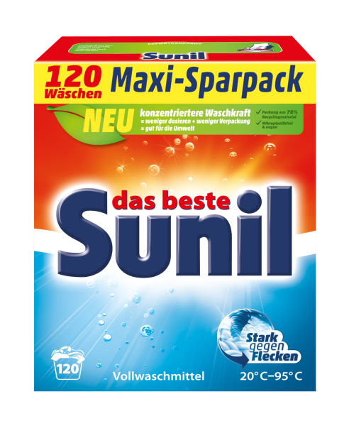 Sunil aktiv Vollwaschmittel Pulver 120 WL