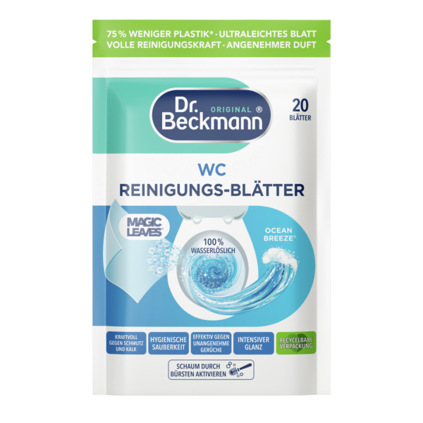 Dr. Beckmann WC Reinigungs-Blätter Ocean Breeze 20 Blätter