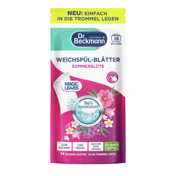 Dr. Beckmann Weichspül-Blätter Sommerblüte 14 Blätter