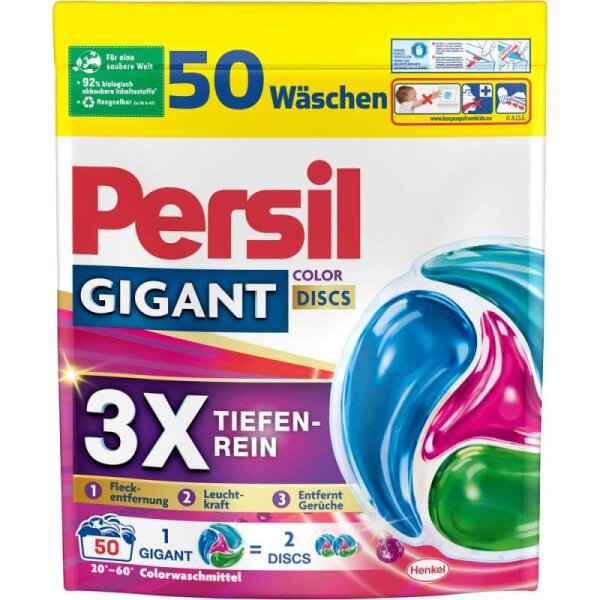 Persil Gigant Discs Color-Waschmittel 50WL