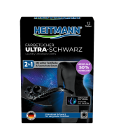 Heitmann 2 in 1 Färbetücher Ultra-Schwarz 12 Stück