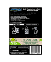 Heitmann 2 in 1 Färbetücher Ultra-Schwarz 12 Stück