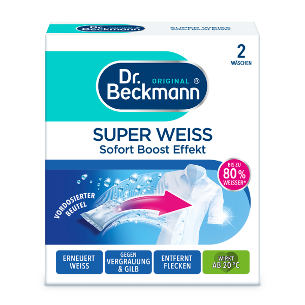 Dr. Beckmann Super Weiß 2x40g