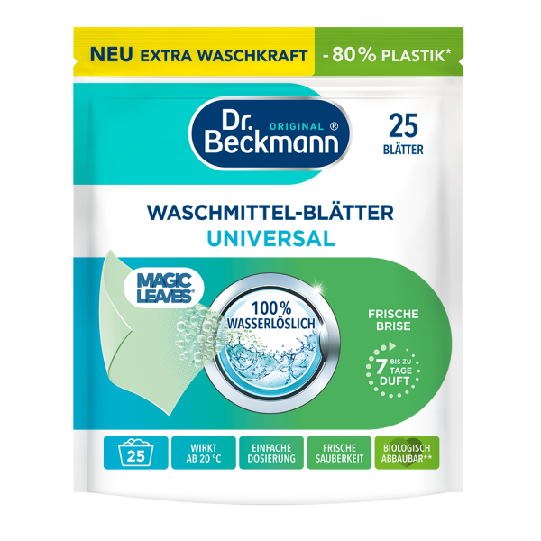 Dr. Beckmann Waschmittel-Blätter Universal Frische Brise